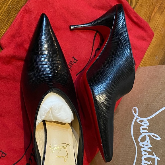 NIB Christian Louboutin Quart 80 Calf Zarli, Size 37.5 - Picture 9 of 11